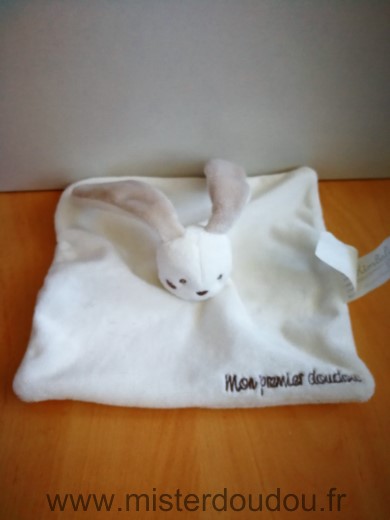 Kimbaloo Lapin Blanc beige mon premier doudou - Très bon état