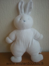 Klorane Lapin Blanc yeux et nez brodés bleus - Très bon état