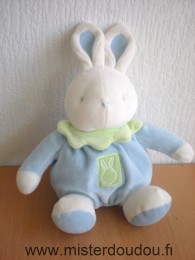 Klorane Lapin Bleu blanc col vert - Très bon état
