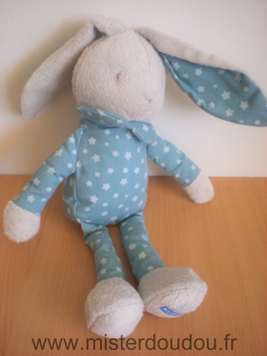 Klorane Lapin Bleu gris etoiles - Très bon état
