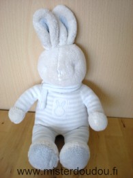 Klorane Lapin Rayé bleu blanc écharpe bleue - Etat moyen