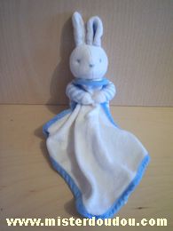 Klorane Lapin Rayé bleu blanc mouchoir blanc - Très bon état