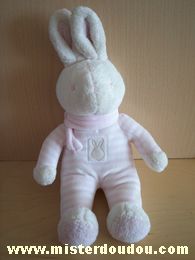 Klorane Lapin Rose blanc écharpe rose - Très bon état