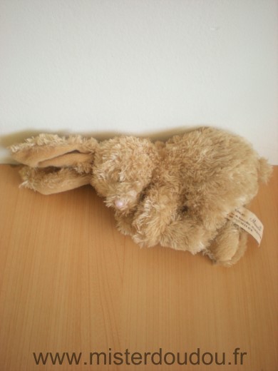 Lapin Lapin qui dort beige oreilles rigides Louise mansen
