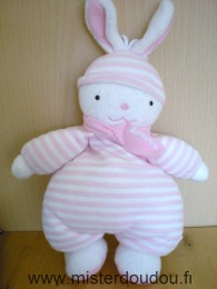 Luminou Lapin Rayé rose blanc écharpe rose luminou - Bon état