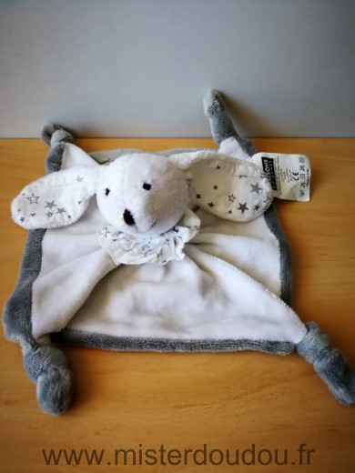Maisons du monde Lapin Blanc gris etoiles - Très bon état
