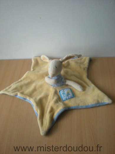 Moulin roty Lapin Jaune et bleu lulu (lise et lulu) - Etat moyen