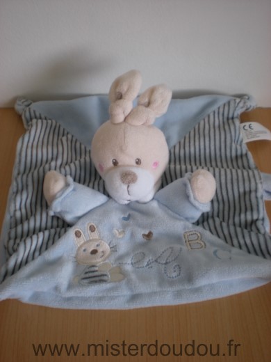 Nicotoy Lapin Bleu motif lapin a b c - Très bon état