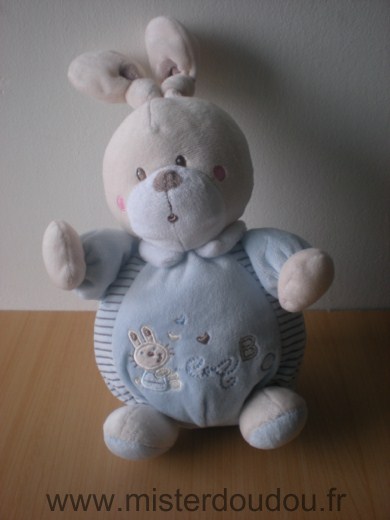 Nicotoy Lapin Bleubrodé a b c lapin brodé - Très bon état