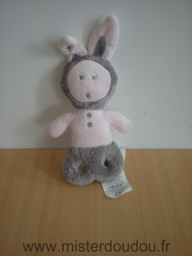Obaibi okaidi Lapin Rose gris - Très bon état