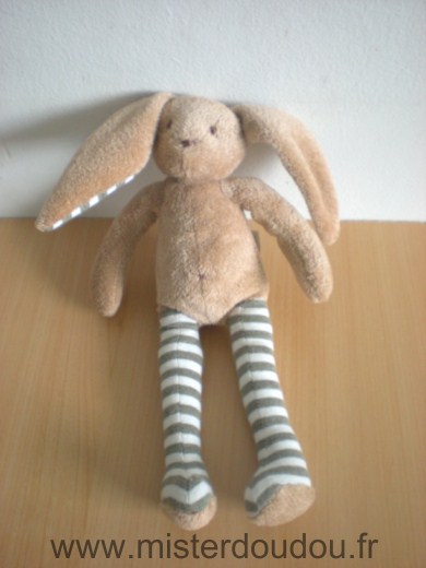 Sergent major Lapin Beige, rayé vert blanc - Très bon état