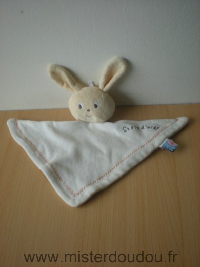 Sucre d orge Lapin Blanc tête beige - Mauvais état
