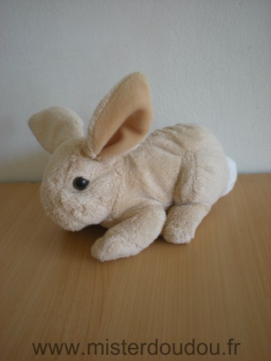 Marque Inconnue Lapin Beige billes marron pour les yeux petit queue blanche - Très bon état