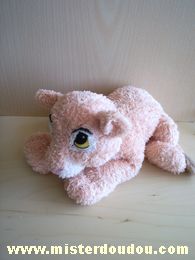 Disney Lion Rose saumon clair ventre écru - Très bon état