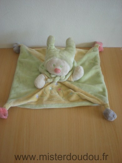 Kiabi baby Lutin Jaune vert etoiles rouges gris - Bon état