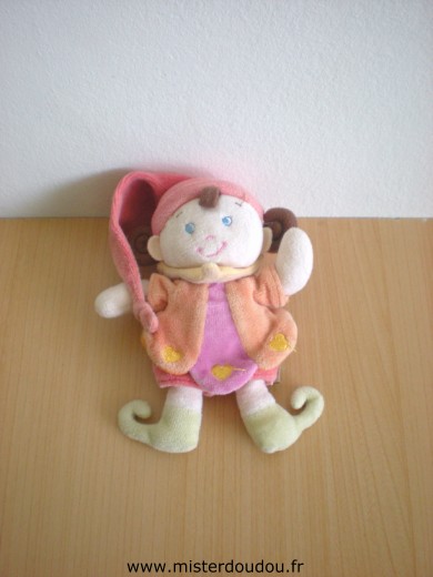 Nicotoy Lutin Orange bonnet rouge - Mauvais état