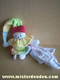 Lutin Boule Jaune vert bleu rouge mouchoir blanc Sucre d orge