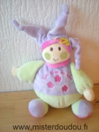 Un rêve de bébé Lutin Vert mauve rose un rêve de bébé - Très bon état