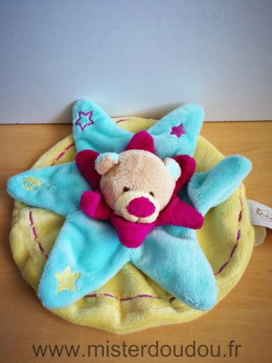 Baby nat Ours Bleu jaune violet etoiles - Très bon état