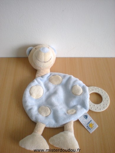 Baby sun Ours Bleu jaune anneau dentaire - Très bon état