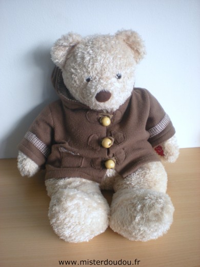 Ours Beige manteau marron Damart