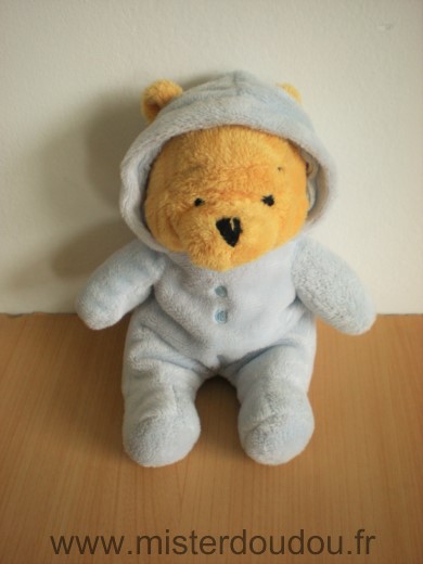 Disney Ours Winnie pyjama bleu capuche - Très bon état