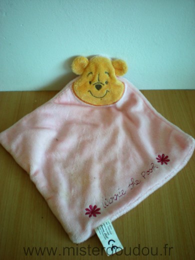 Disney Ours Winnie the pooh rose fleurs - Très bon état