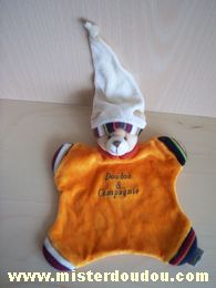 Doudou et compagnie Ours Orange - Bon état