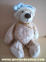 Gipsy Ours Beige bonnet bleu - Très bon état