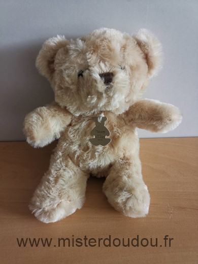 Histoire d ours Ours Beige billes noir pour les yeux - Très bon état