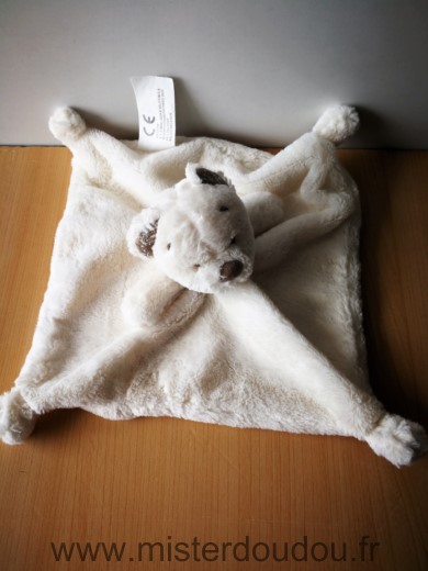 Kiabi baby Ours Blanc ecru foulard beige nicotoy simba - Très bon état