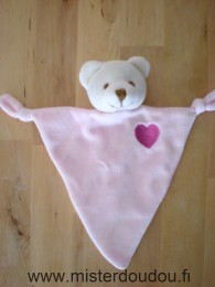 Marque Inconnue Ours Rose coeur rose - Très bon état