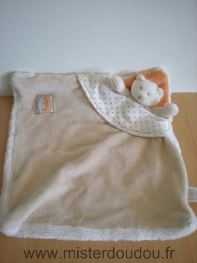 Moulin roty Ours Beige orange basile et lola - Très bon état
