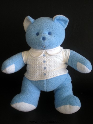 Mustela Ours Bleu chemise blanche - Très bon état