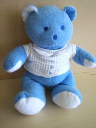 Mustela Ours Bleu tshirt blanc - Très bon état