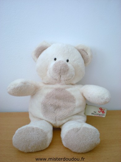 Nicotoy Ours Ecru rond beige - Très bon état