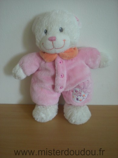 Tex Ours Rose col orange - Très bon état