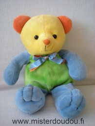 Marque Inconnue Ours Bleu vert jaune orange - Etat moyen