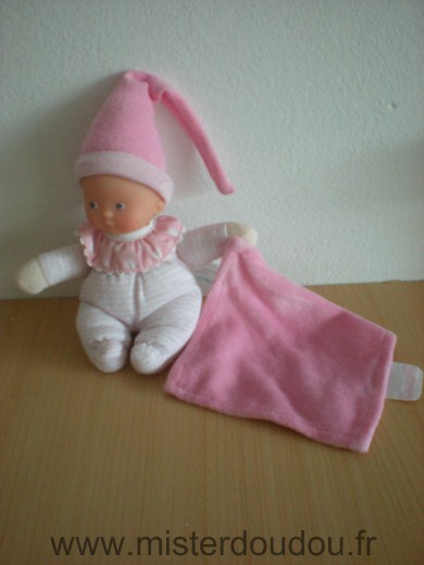 Corolle Poupée Rose mouchoir rose - Bon état