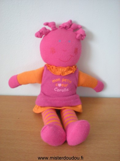 Corolle Poupée Rose orange - Bon état