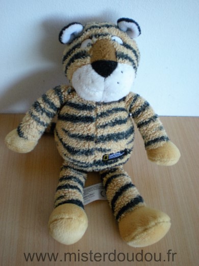 National geographic Tigre Beige raye noir - Très bon état