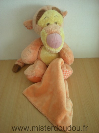 Nicotoy Tigre Tigrou nicotoy disney orange avec mouchoir satin - Très bon état