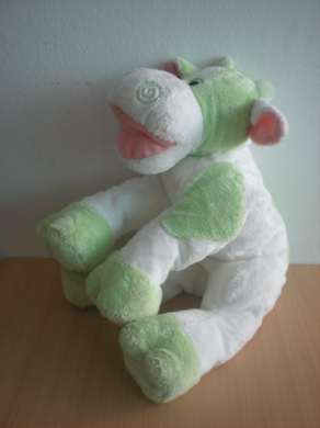 Anna club plush Vache Blanc vert - Très bon état