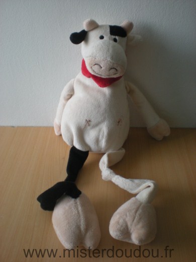 Credit agricole Vache Blanc noir foulard rouge - Très bon état