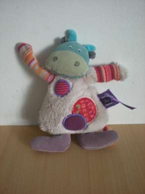 Moulin roty Vache Beige et rond multiolore - Très bon état