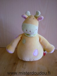 Tex Vache Jaune vert rose foulard vert - Etat moyen