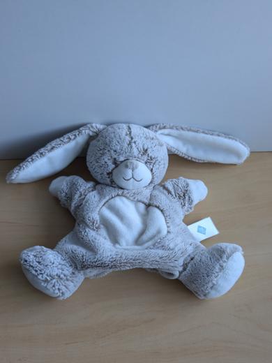 Doudou Lapin Tex Marron chine 