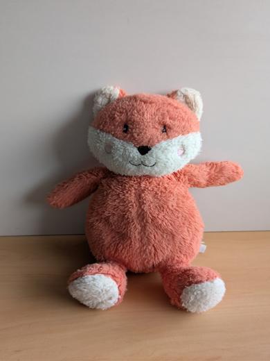 Doudou Renard Gipsy Orange blanc ecoanimals 