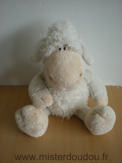 Doudou Mouton Nici Ecru beige 