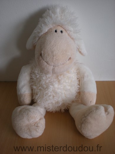 Doudou Mouton Nici Ecru beige 